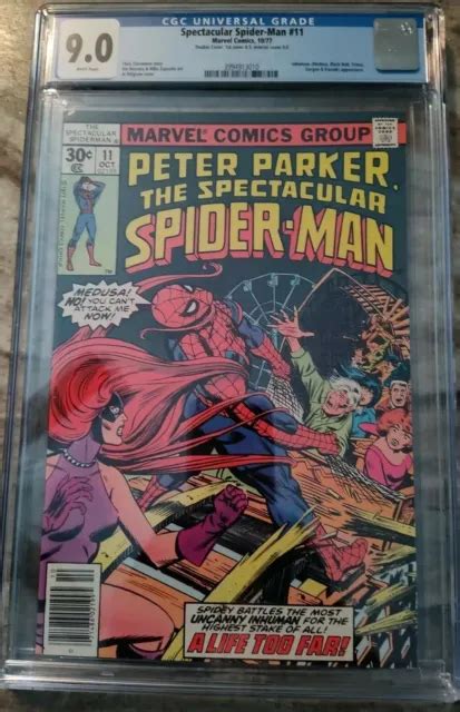 Peter Parker The Spectacular Spider Man 11 Cgc 90 Inhumans App Double