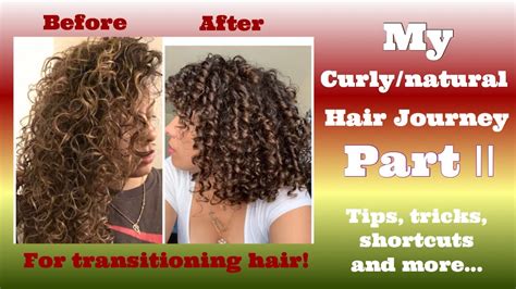My Curlynatural Hair Journey Part Ii For Transitioning Hair Youtube