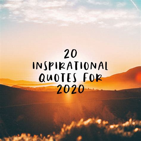 Weeks can feel long and bog you down, and it can be tough to stay motivated. 20 Inspirational Quotes for an amazing 2020 | Positive Life Tips