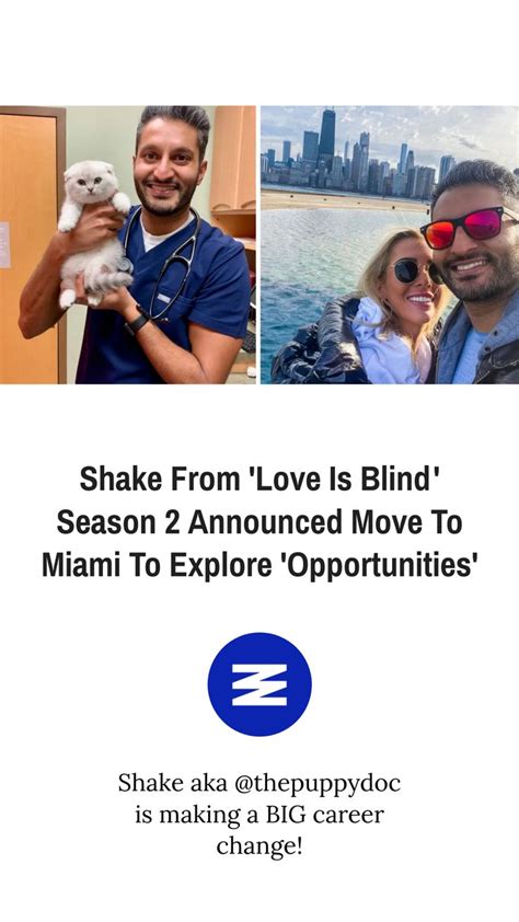 Shake From Love Is Blind Season 2 Announced Move To Miami To Explore