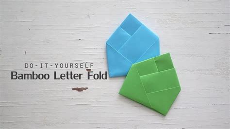 Diy Bamboo Letter Fold Letter Folding Paper Crafts Origami Origami