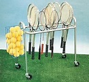 Amazon.com : Deluxe Roll-A-Bout Racquet Stand : Tennis Rackets : Sports ...