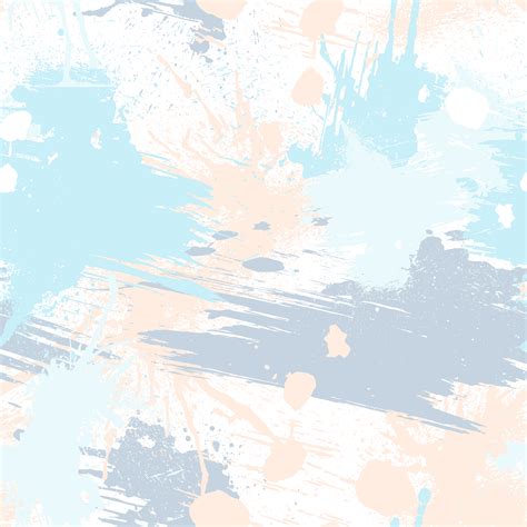 Abstract Seamless Pattern With Brush Strokes Paint Splashes And Stone