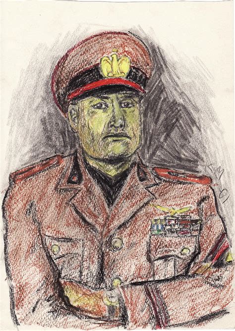 Benito Mussolini Drawing
