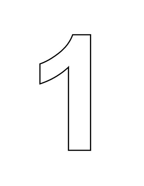 A Black And White Image Of The Number One Which Has Been Drawn In Half