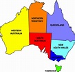 Australia Political Map Pictures | Map of Australia Region Political