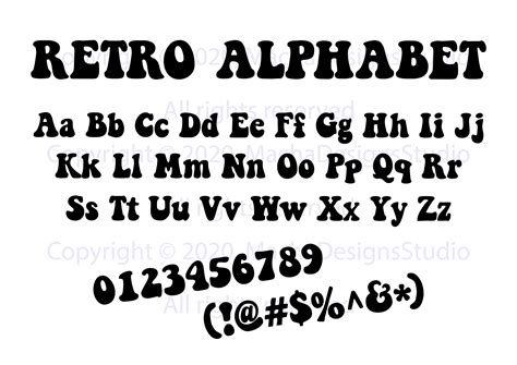 Buy Retro Font Svg Vintage Font Svg Vintage Alphabet Svg Groovy Font