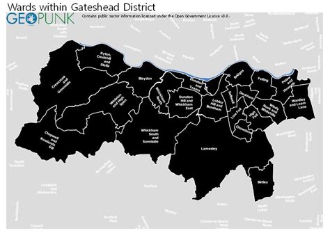 Map And Details For Gateshead Metropolitan Borough Council Local Authority