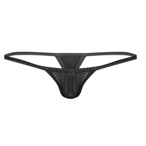 Mens Soft Sheer Mesh Ultra Low Rise Micro Mini G String Thongs Bikini Panties Underwear Buy