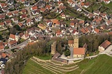 Luftbild Brackenheim - Burganlage des Schloss Burg Neipperg in ...