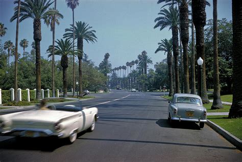 Sunset Boulevard In Beverly Hills 1957 Photograph By Matt Oaks Pixels