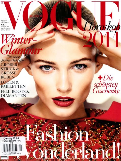 Edita Vilkeviciute Vogue Germany December 2010 Models