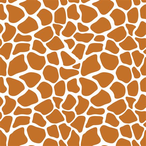 Vector Seamless Pattern With Giraffe Skin Texture Repeating Giraffe