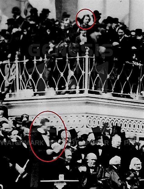 1861 John Wilkes Booth President Abraham Lincoln Inauguration 8x11
