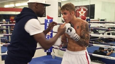Justin Bieber Trains With Boxer Floyd Mayweather PHOTOS YouTube