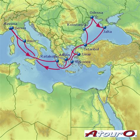 Stepmap Schwarzes Meer Kreuzfahrt Gruppenreise Landkarte Für Europa