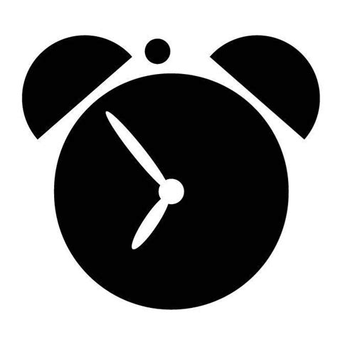 Alarm Clock Silhouette Car Decal Sticker Gympie Stickers