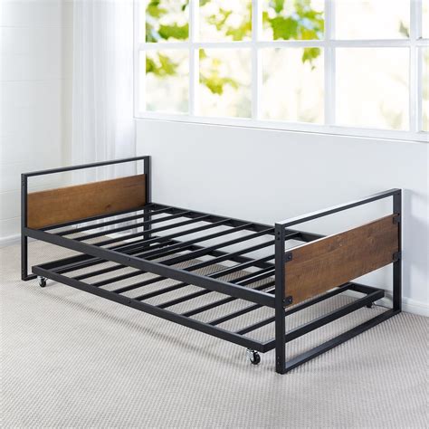 Zinus Ironline Single Twin Daybed And Trundle Bed Frame Set Bunnings