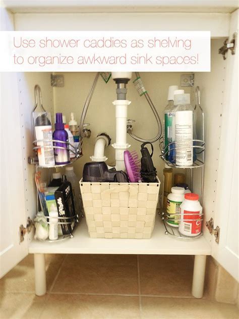 Here are bathroom storage solutions to help you strategically maximize the wall, floor and cabinet space that's available to you. Small bathroom? Use shower caddies to maximize storage ...