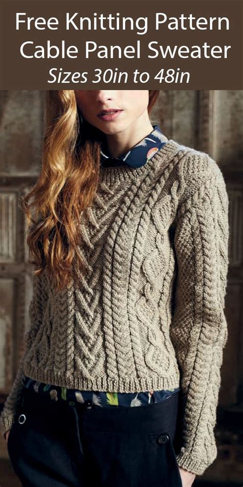 Cable Sweater Knitting Patterns In The Loop Knitting Cable Knit Sweater Pattern Cable