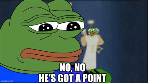 No No Hes Got A Pointpepe Blank Template Imgflip
