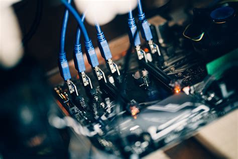 Cpu mining utilizes processors to mine cryptocurrencies. Cryptocurrency Mining Rig Details Of Computer Motherboard ...