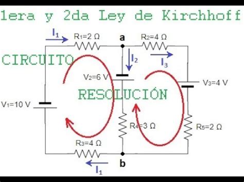 Resolución de circuito mediante Leyes de Kirchhoff YouTube