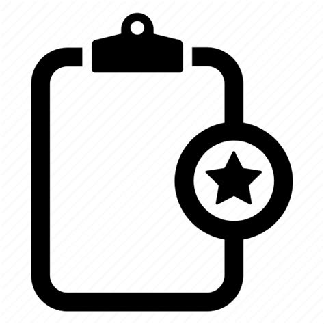 Clipboard Document Favorite Like Note Save Star Icon