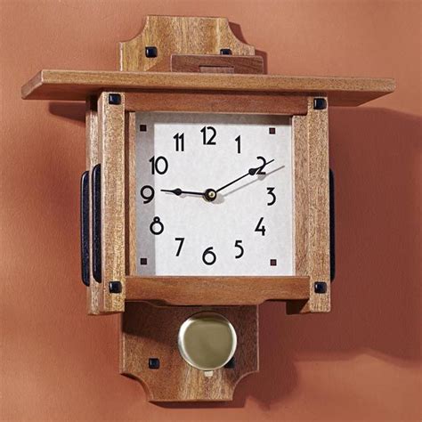 Greene And Greene Wall Clock Woodworking Plans Patterns Woodworking