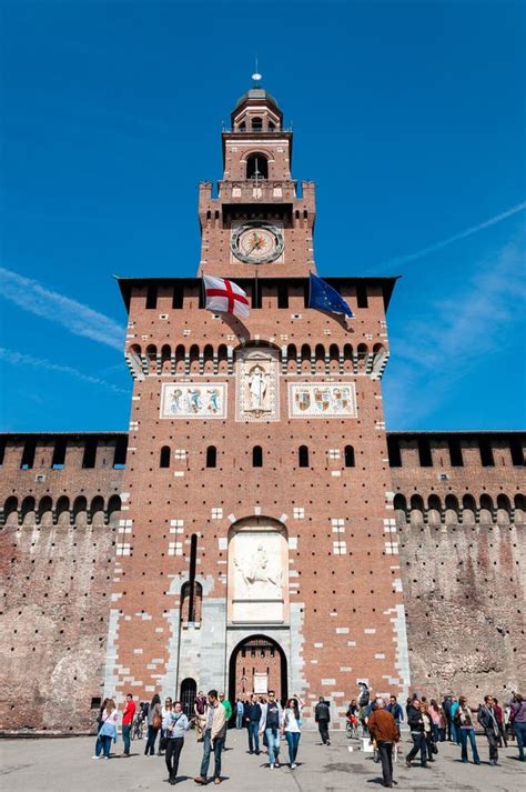 Castello Sforzesco Sforza Castle In Milan Lombardy Italy 13