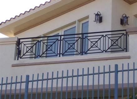 This is a contemporary exterior in a brick brown shade and features railing in the top floor in the balcony and also the entrance. Modern Balcony Grill Designs For Iron, Wrought Iron ...