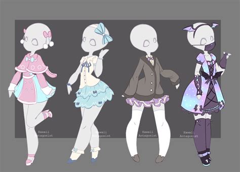 drawn dress kawaii clothes 6 1000 x 719 with images anime outfits