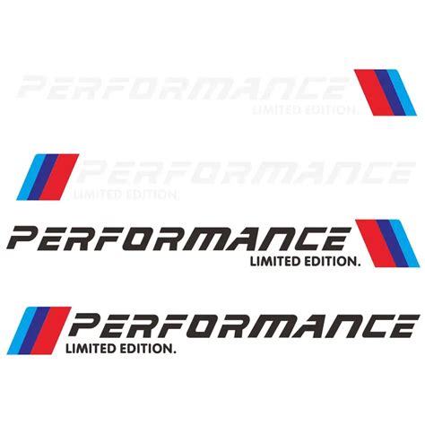 2pcs Car Stickers M Performance Limited Edition Side Door Reflective