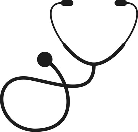 Silhouette Stethoscope Heart Svg 300 File For Diy T Shirt Mug