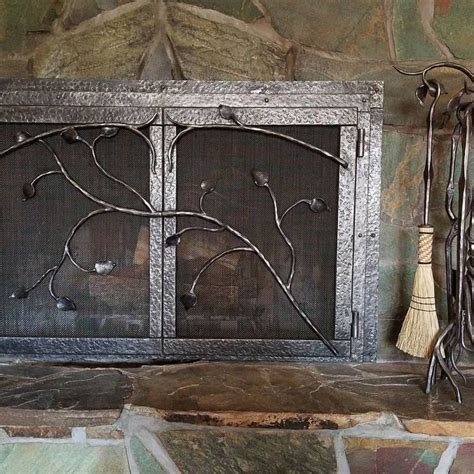 Custom Wrought Iron Fireplace Screens Fireplace Guide By Linda