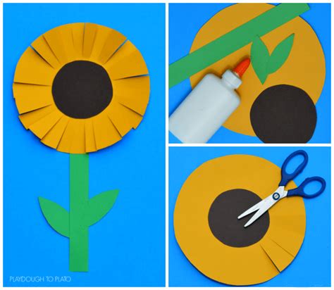 Sunflower Craft For Kids Playdough To Plato Sunflower Crafts