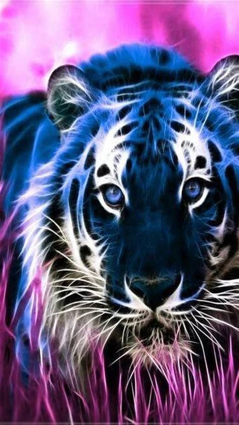 Purple Tigers Hd Mobile Wallpaper Peakpx