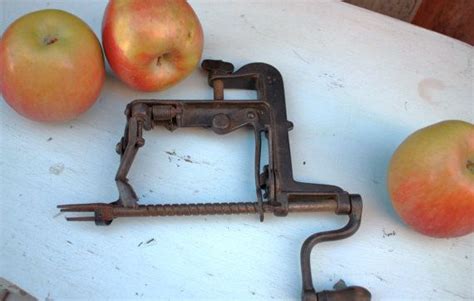 Reduced Vintage Apple Peeler Corer Primitive Metal Apple Etsy