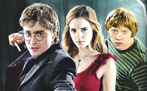 That's how it was conceived, really. Harry, Ron and Hermione Wallpaper - Harry, Ron and ...