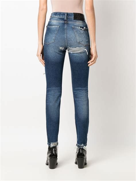 John Richmond Logo Patch Skinny Jeans Farfetch