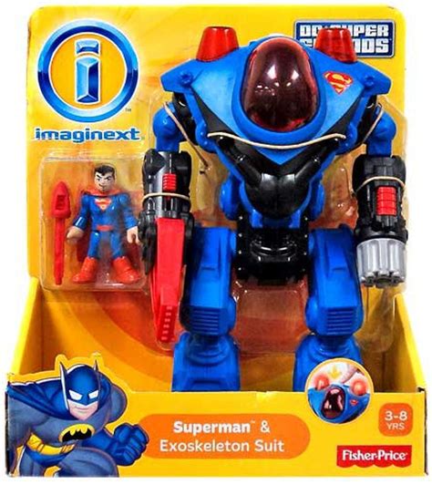 Fisher Price Dc Super Friends Imaginext Superman Exoskeleton Suit