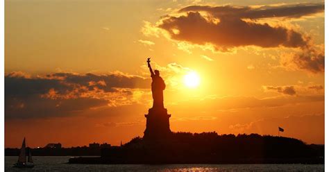 Wired Right Tonights Sunset Over Lady Liberty We Can Only Hope The