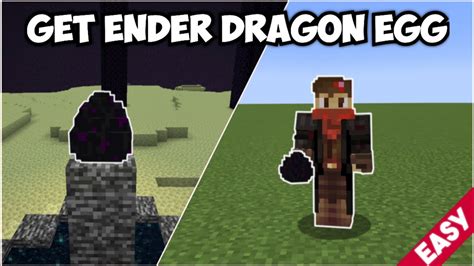 how to get ender dragon egg in minecraft easy youtube