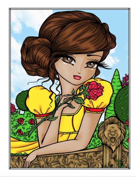 Belle The Beauty In Enchanted Rose In Beauty And The Beast From Fairy