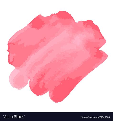 Watercolor Brush Strokes Pink Aquarelle Abstract Vector Image