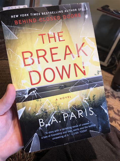 The Break Down By Ba Paris Paris Books Book Worth Reading Book Worms