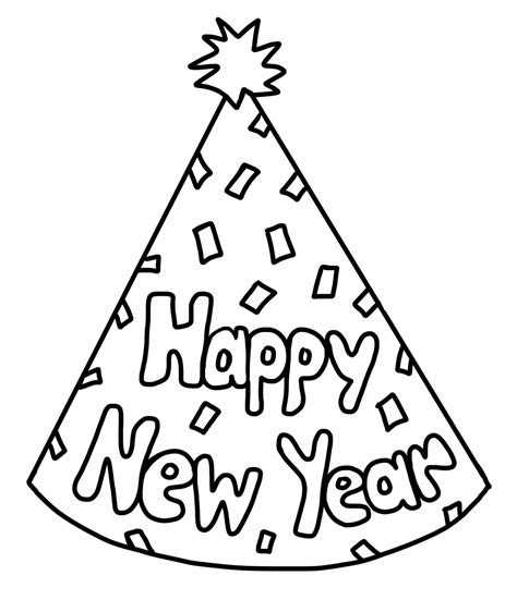 Clip Art By Carrie Teaching First Happy New Year Party Hat Freebie