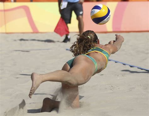 Larissa Franca And Talita Antunes Of Brazil At Womens Beach Volleyball