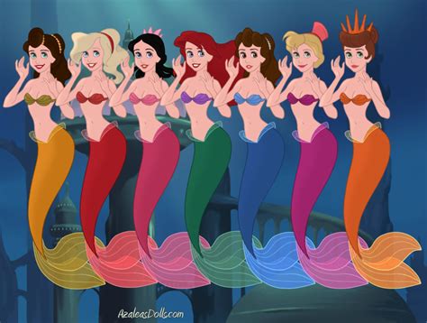King Triton S Daughters By Tesscarvelli On Deviantart