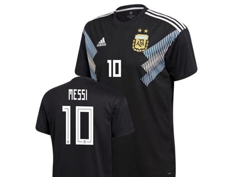 Argentina National Soccer 2018 World Cup Black 10 Lionel Messi Replica